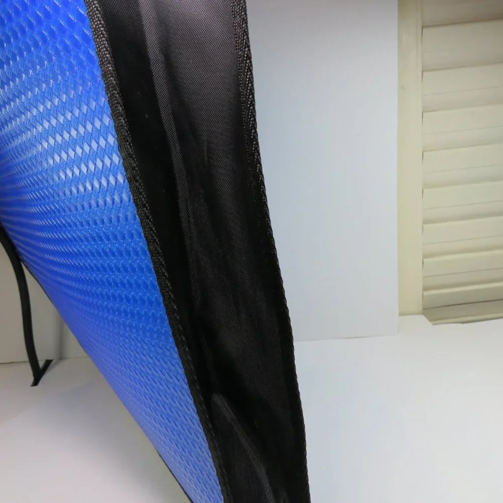 Blue Plastic Art Portfolio Storage Bag w handles |holds 12x12 scrapbook & bigger